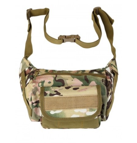 Универсальная тактическая поясная/наплечная сумка Tactical Sling Bag, 2,2 л, арт 813, цвет Мультикам (Multicam)